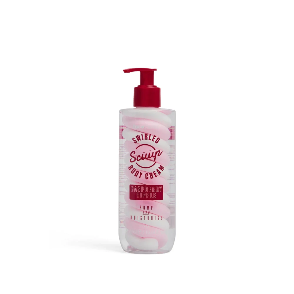FACE FACTS SCUUP RASBERRY RIPPLE SWIRLED BODY CREAM 300ML