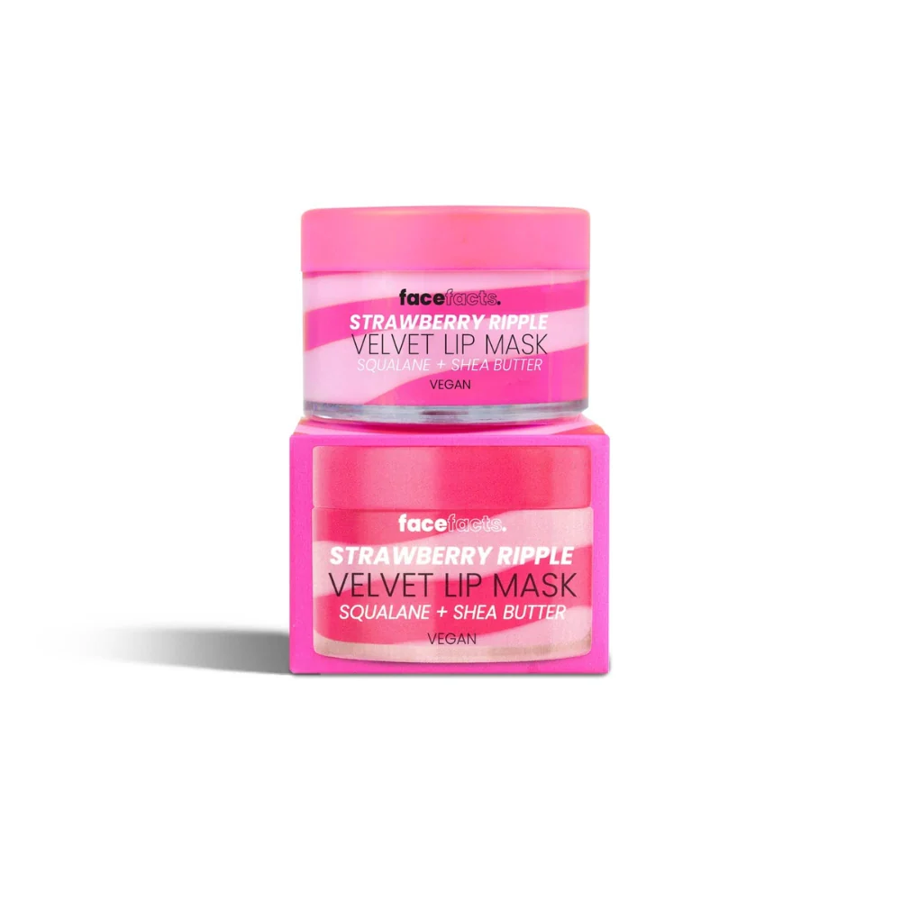 FACE FACTS VELVET LIP MASKSTRAWBERRY RIPPLE 20G