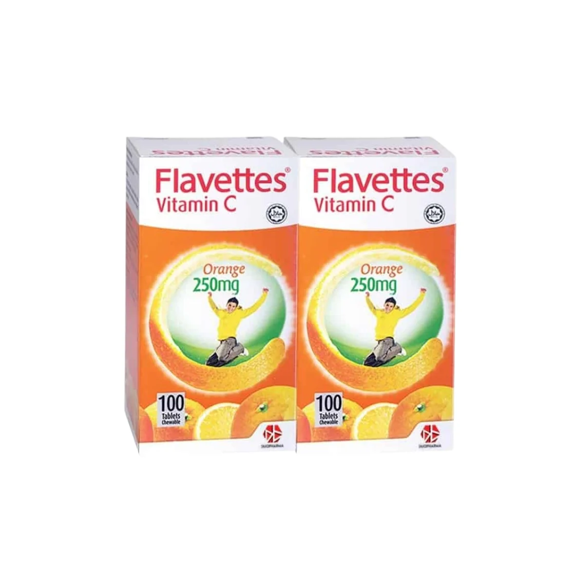 FLAVETTES C 250MG S-F ORANGE 100SX2 B1F1