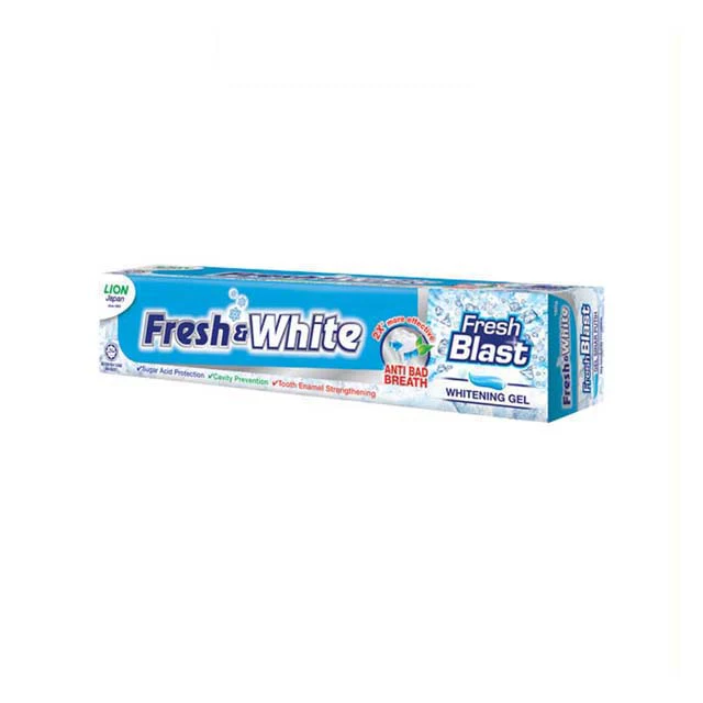 FRESH & WHITE TOOTHPASTE GEL FRESH BLAST WHITENING 160G