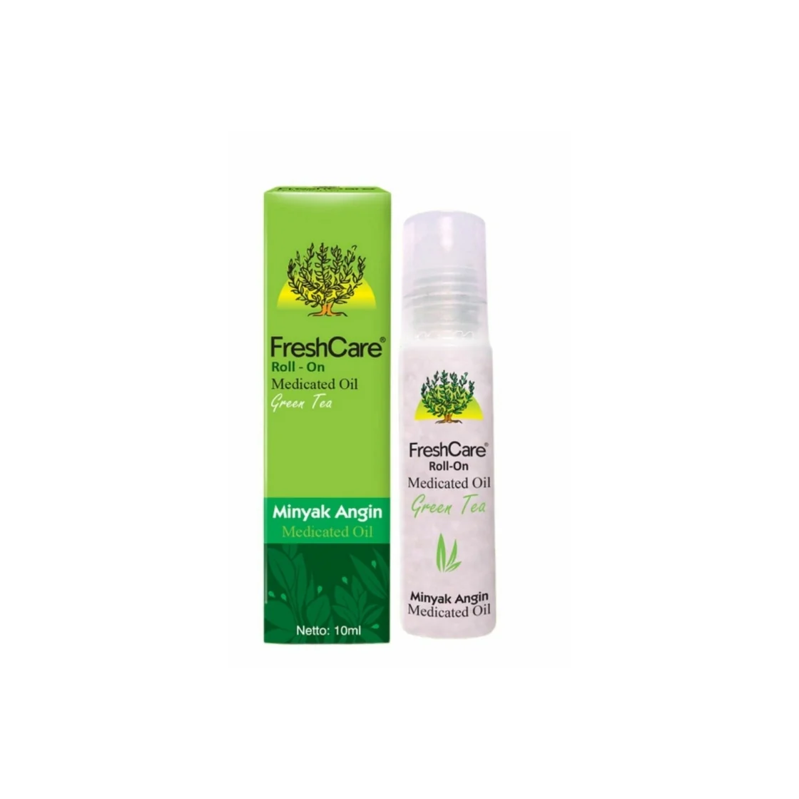 FRESHCARE ROLL-ON MEDICATED OIL GREEN TEA 10ML