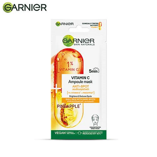GARNIER 5 MINS PINEAPPLE AMPOULE MASK SPOT BRIGHTENING 1S