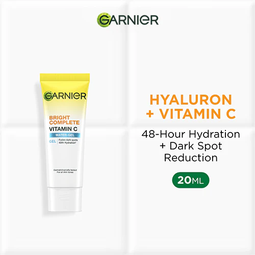 GARNIER BRIGHT COMPLETE VITAMIN C WATER GEL 20ML - Image 4