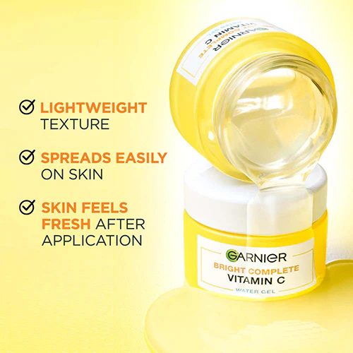 GARNIER BRIGHT COMPLETE VITAMIN C WATER GEL 50ML - Image 3
