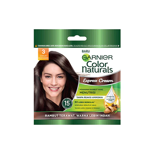 GARNIER COLOUR NATURALS NO 3 DARK CHOCOLATE (SACHET) 1S