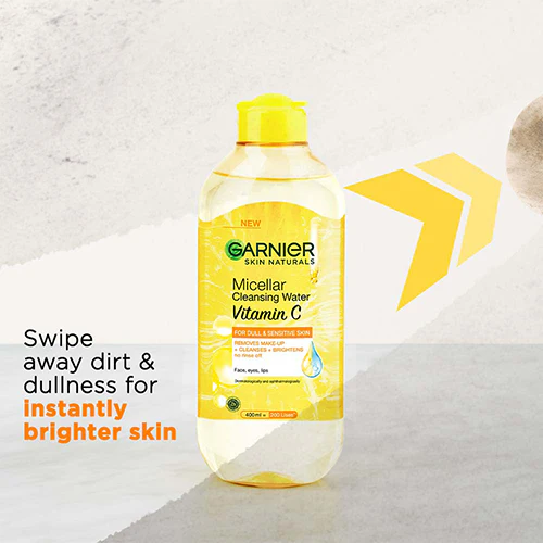 GARNIER MICELLAR CLEANSING WATER VITAMIN C 400ML - Image 2