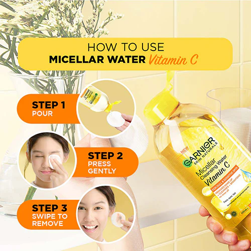 GARNIER MICELLAR CLEANSING WATER VITAMIN C 400ML - Image 5