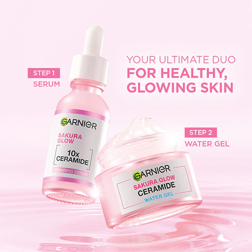 GARNIER SAKURA GLOW CERAMIDE WATER GEL 20ML - Image 4