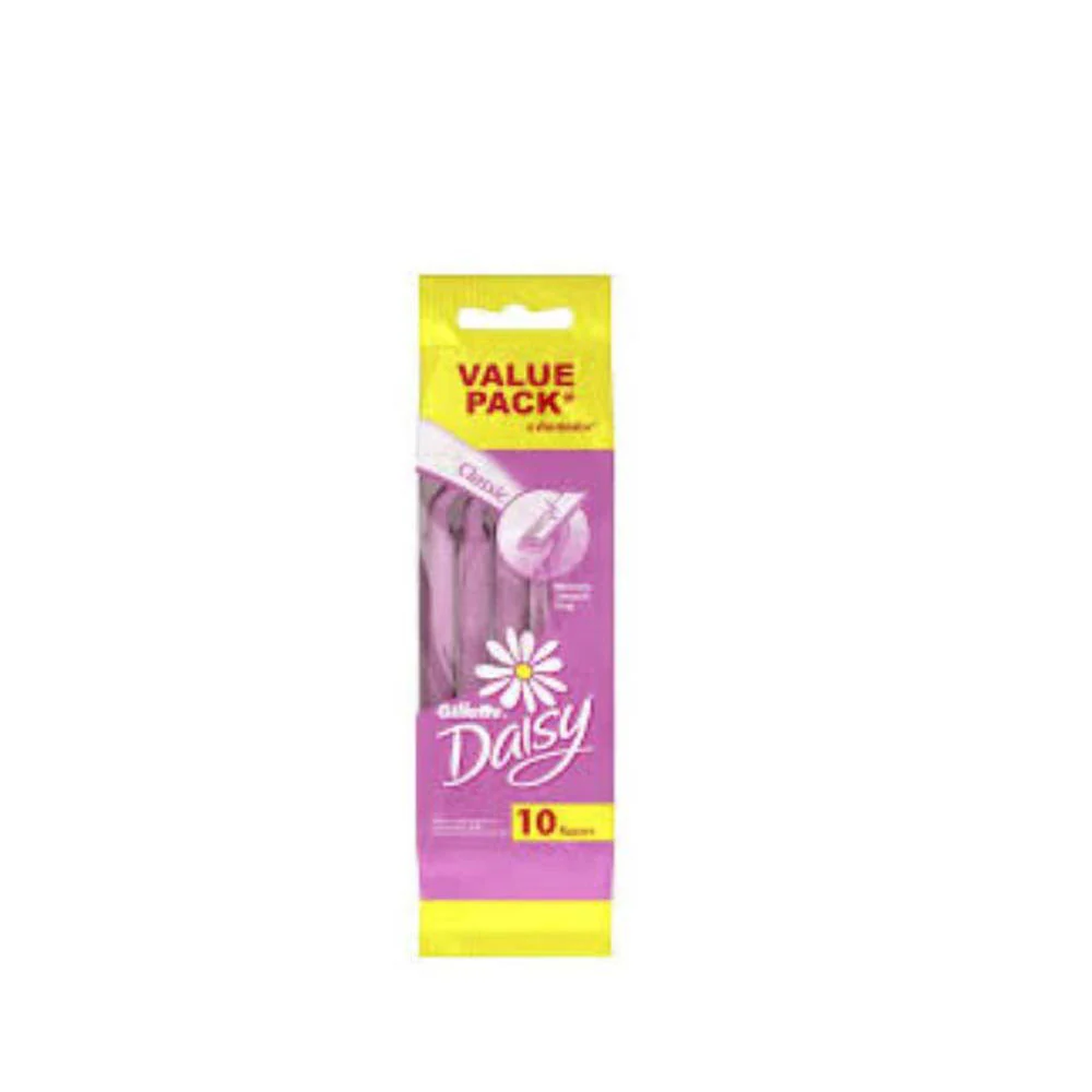 GILLETTE WOMEN DAISY CLASSIC DISPOSABLE RAZOR 10S