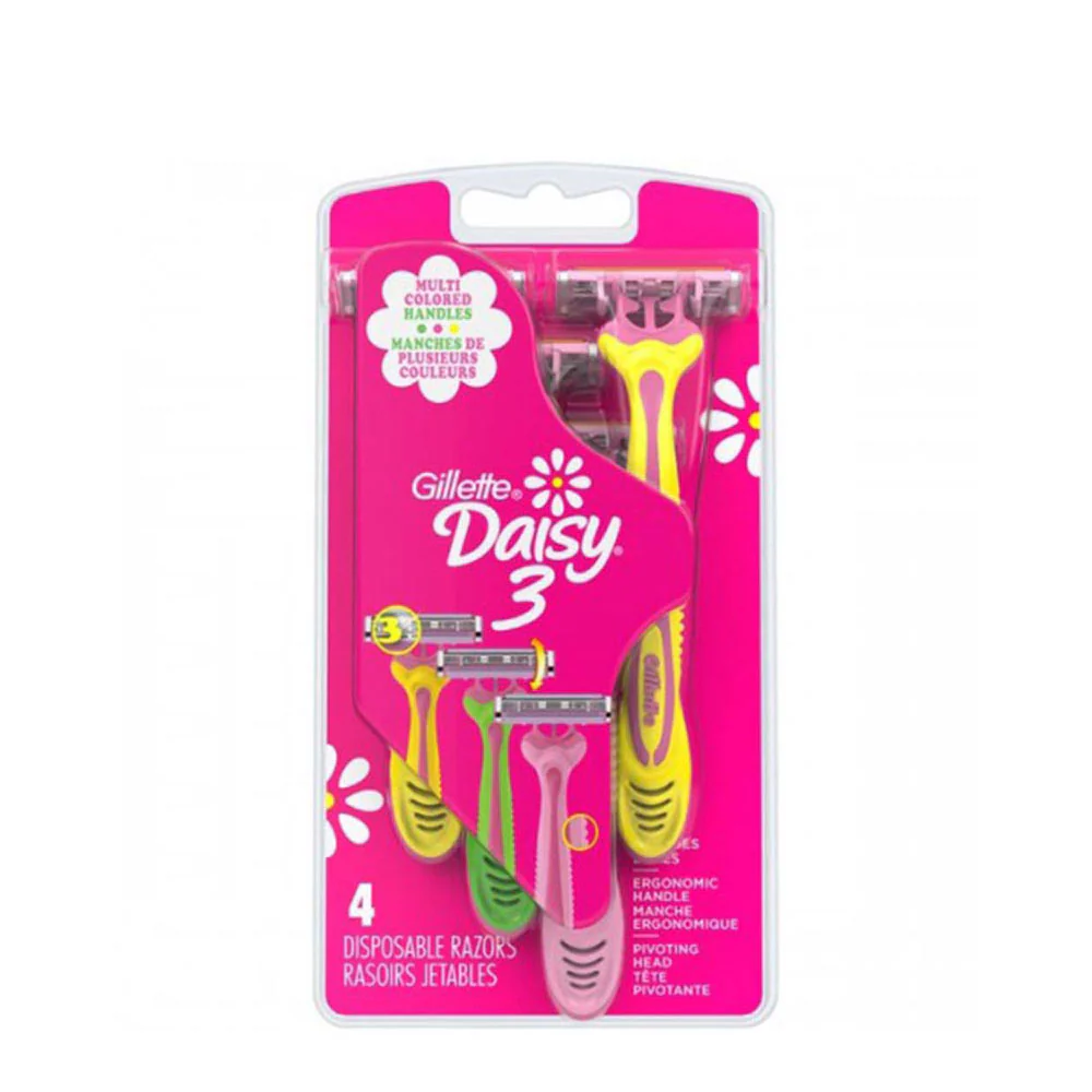 GILLETTE WOMEN DAISY CLASSIC DISPOSABLE RAZOR 5S