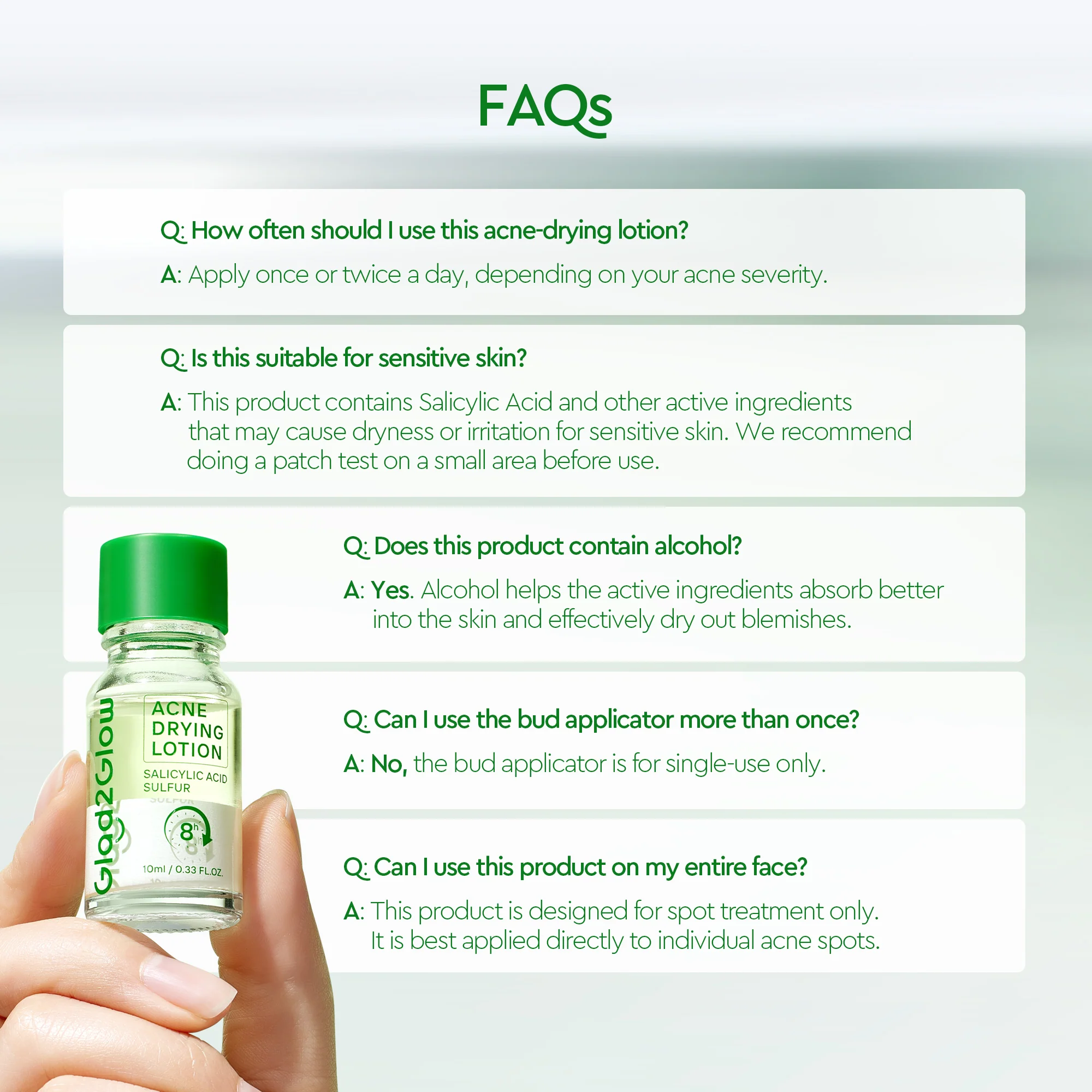GLAD2GLOW ACNE DRYING LOTION 10ML - Image 9