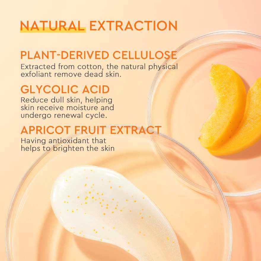 GLAD2GLOW APRICOT GLYCOLIC ACID EXFO SMOOTH PEELING GEL 50G - Image 3