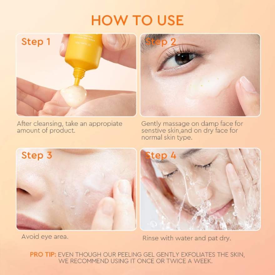 GLAD2GLOW APRICOT GLYCOLIC ACID EXFO SMOOTH PEELING GEL 50G - Image 6