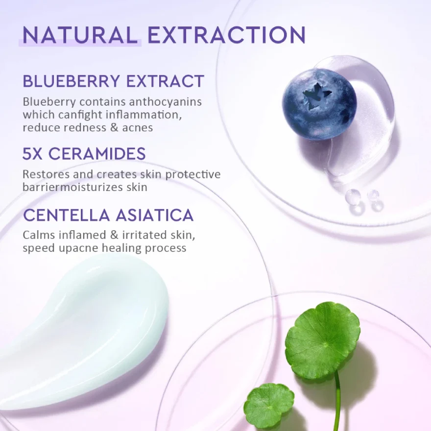 GLAD2GLOW BLUEBERRY CERAMIDE MOISTURIZER 30G - Image 3
