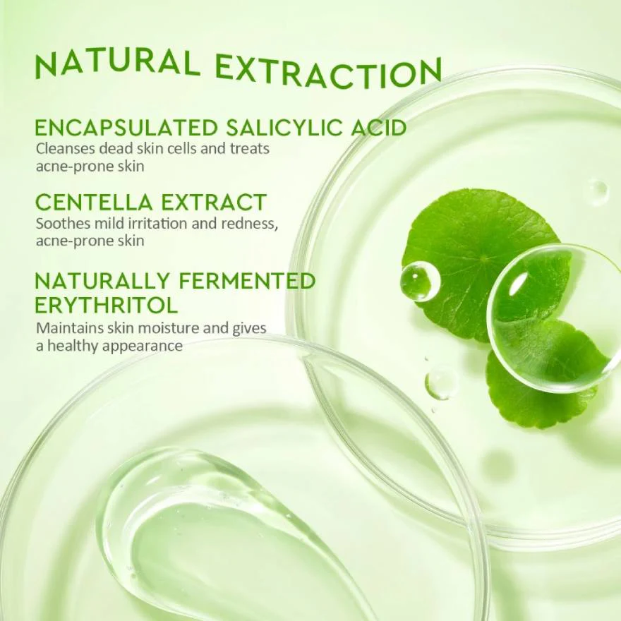 GLAD2GLOW CENTELLA SALICYLIC ACID ACNE GEL CLEANSER 70ML - Image 3