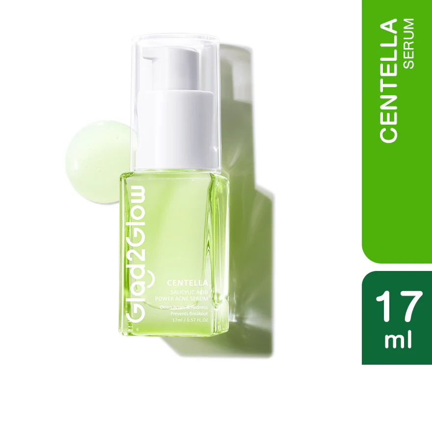 GLAD2GLOW CENTELLA SALICYLIC ACID POWER ACNE SERUM 17ML