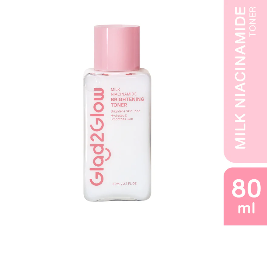 GLAD2GLOW MILK NIACINAMIDE BRIGHTENING TONER 80ML