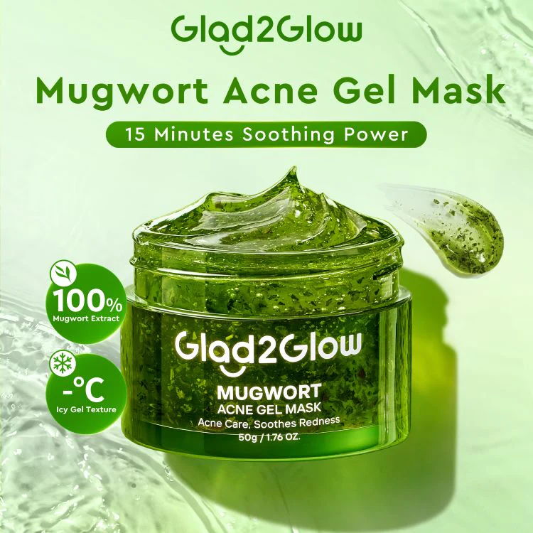 GLAD2GLOW MUGWORT ACNE GEL MASK 50G - Image 2