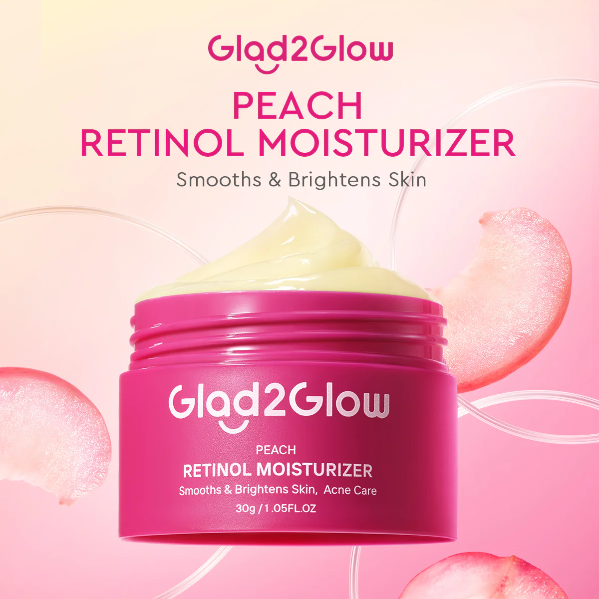 GLAD2GLOW PEACH RETINOL MOISTURIZER 30G - Image 5