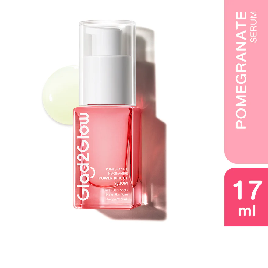 GLAD2GLOW POMEGRANATE 10% NIACINAMIDE POWER BRIGHT SERUM 17ML