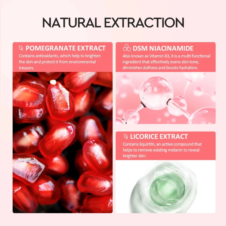 GLAD2GLOW POMEGRANATE 10% NIACINAMIDE POWER BRIGHT SERUM 17ML - Image 4