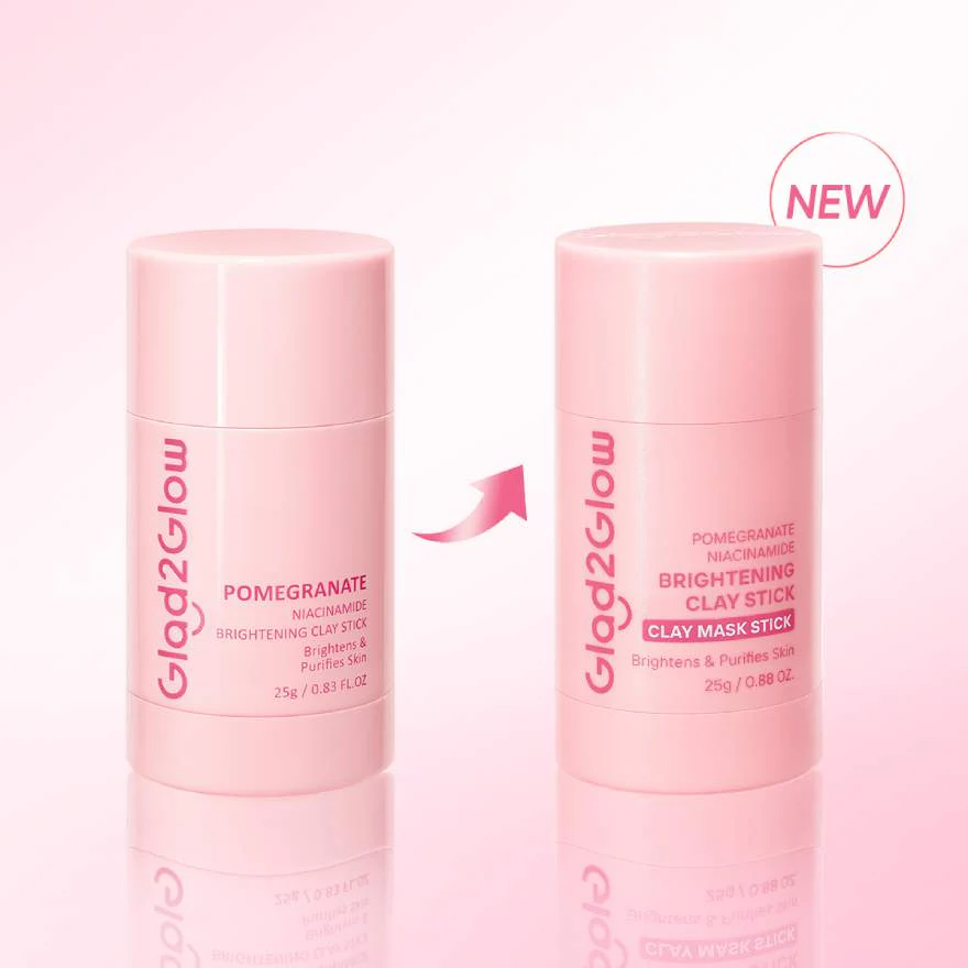 GLAD2GLOW POMEGRANATE NIACINAMIDE BRIGHTENING CLAY STICK 25G - Image 6