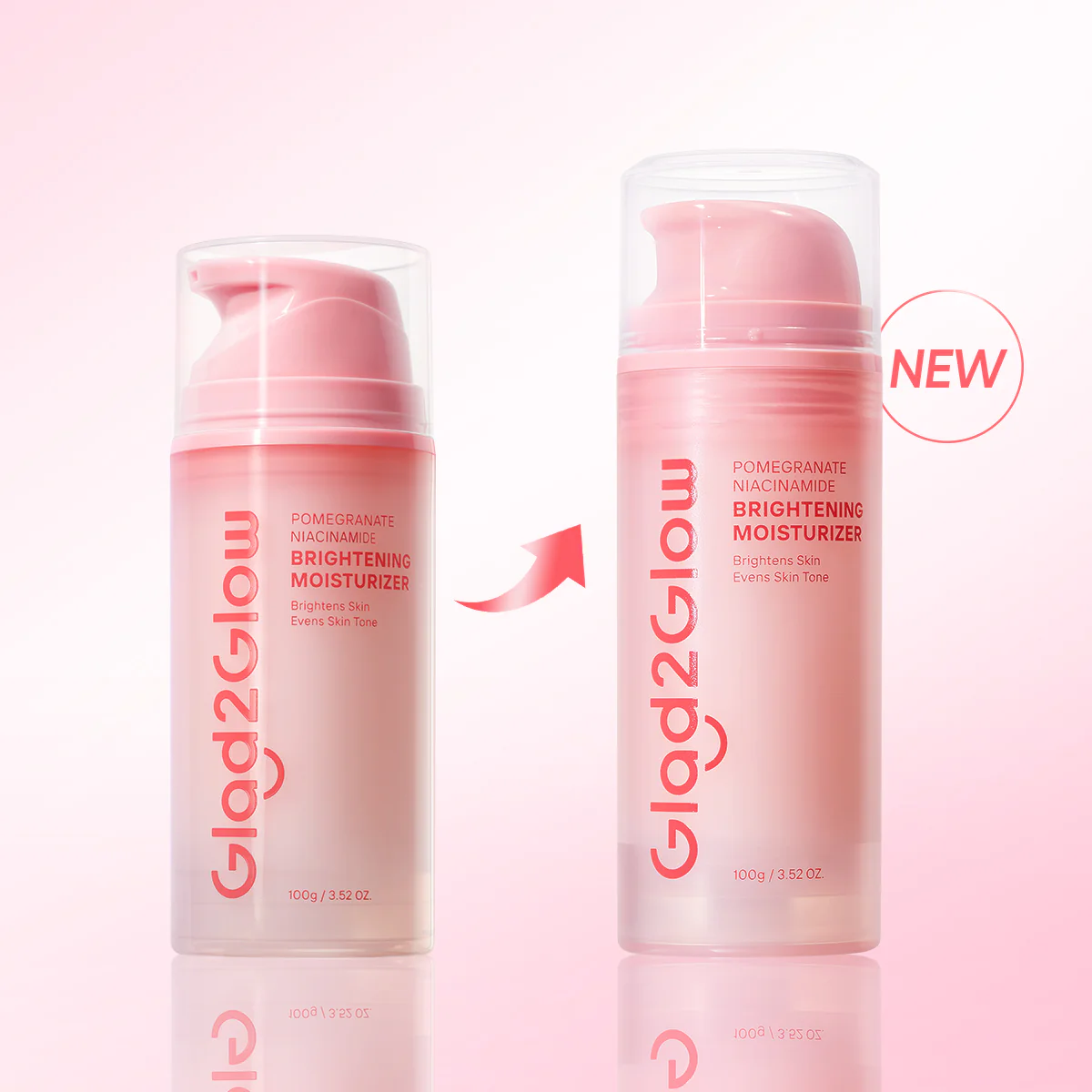 GLAD2GLOW POMEGRANATE NIACINAMIDE BRIGHTENING MOISTURIZER 100G - Image 7