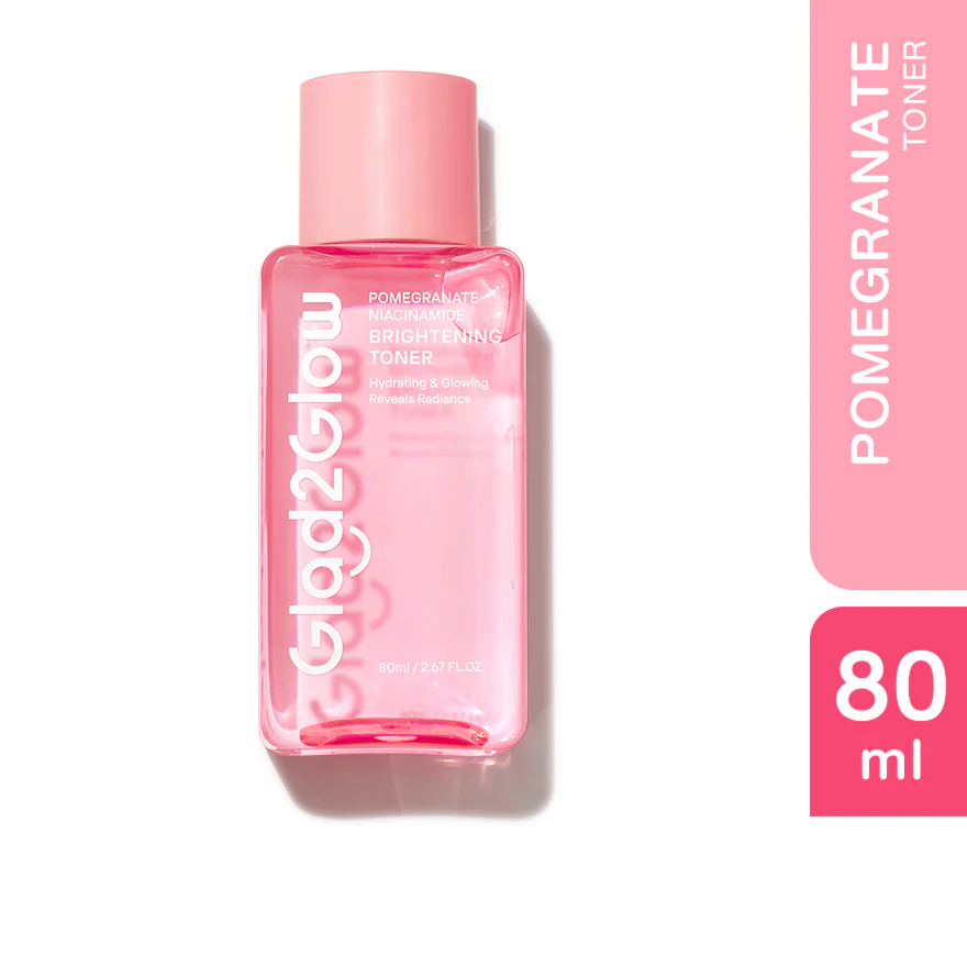 GLAD2GLOW POMEGRANATE NIACINAMIDE BRIGHTENING TONER 80ML