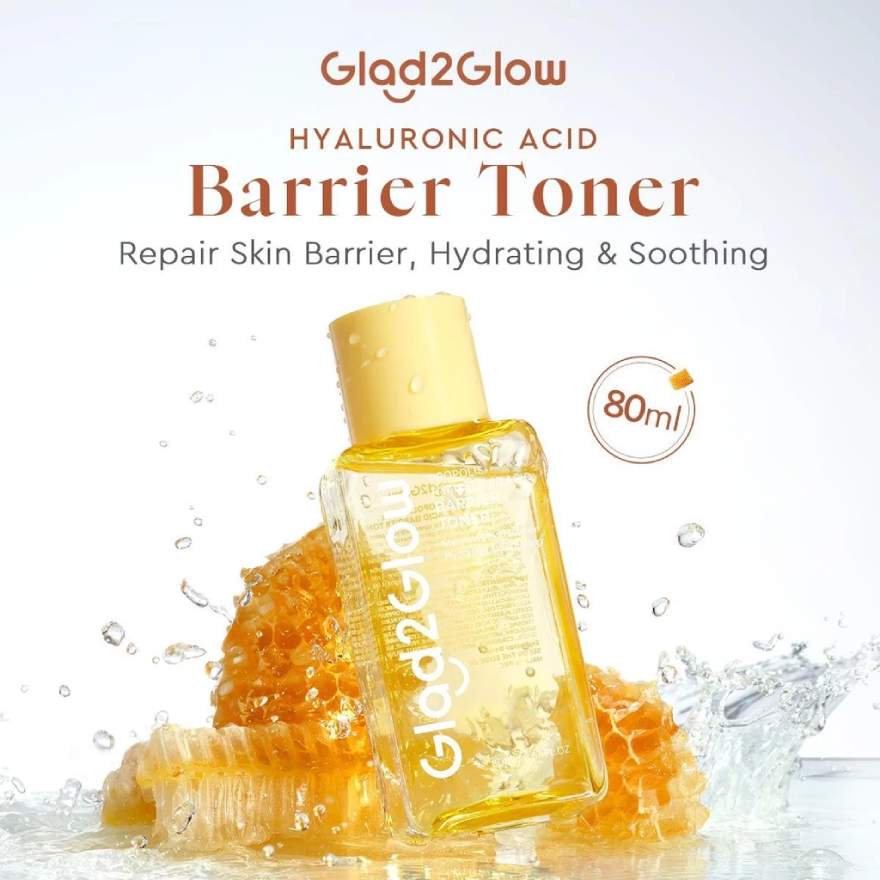 GLAD2GLOW PROPOLIS HYALURONIC ACID BARRIER TONER 80ML - Image 2