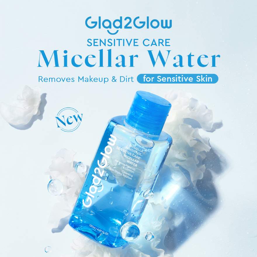 GLAD2GLOW TREMELLA PANTHENOL SENSITIVE CARE MICELLAR WATER 130ML - Image 2