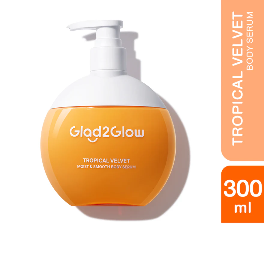GLAD2GLOW TROPICAL VELVET MOIST & SMOOTH BODY SERUM 300ML