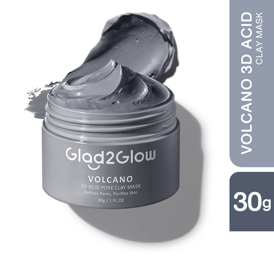 GLAD2GLOW VOLCANO 3D ACID PORE CLAY MASK 30G