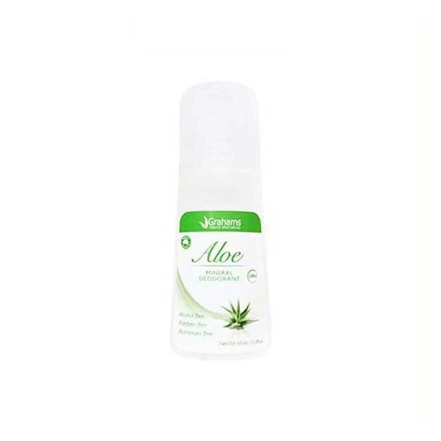 GRAHAMS ALOE MINERAL DEODORANT 65ML