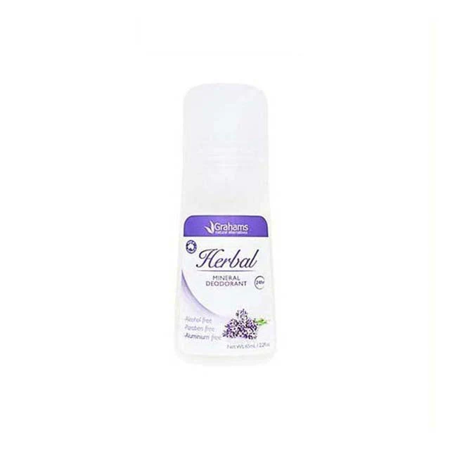 GRAHAMS HERBAL MINERAL DEODORANT 65ML