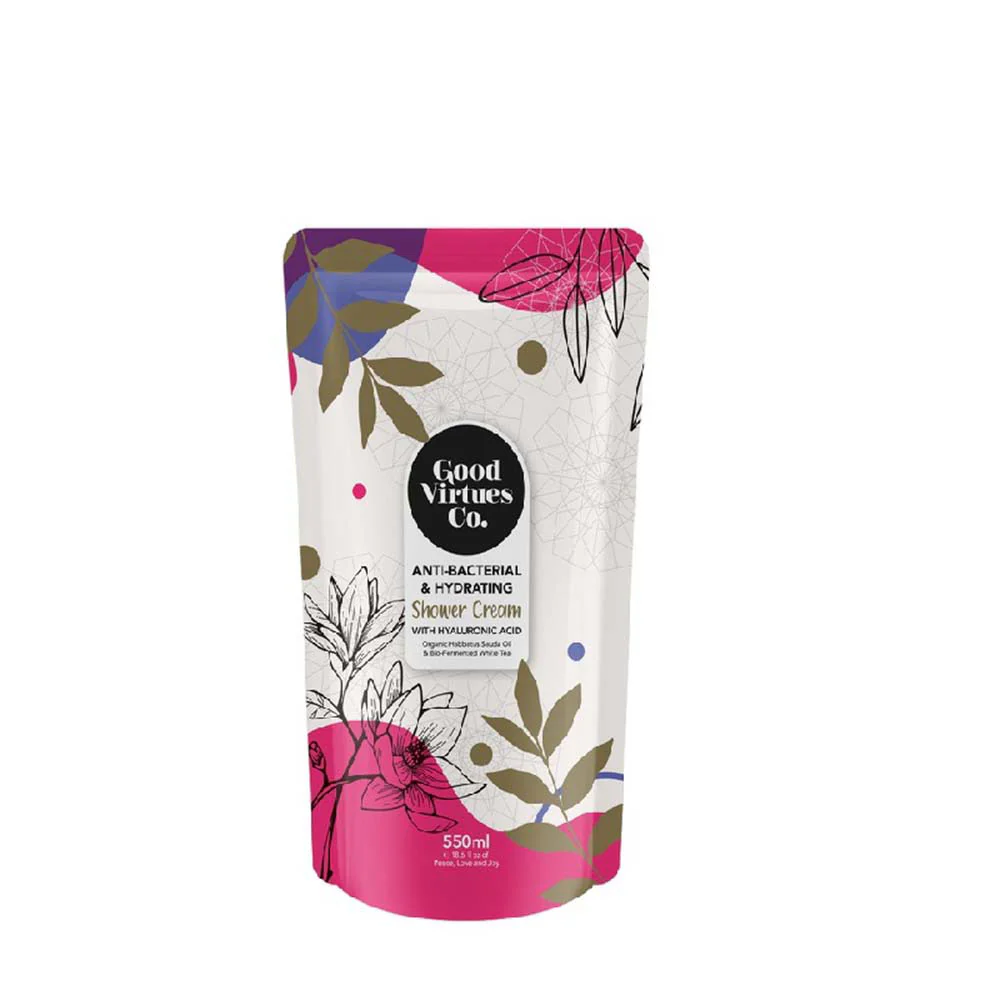 GVC SHOWER CREAM ANTI-BAC & HYDRATING REFILL 550ML