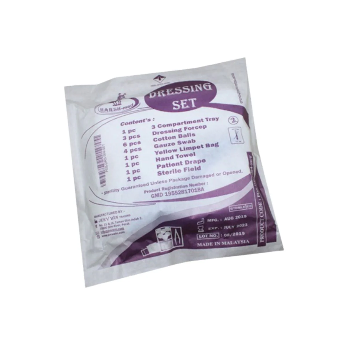 HARSH-MED DRESSING SET WITH 3 FORCEP
