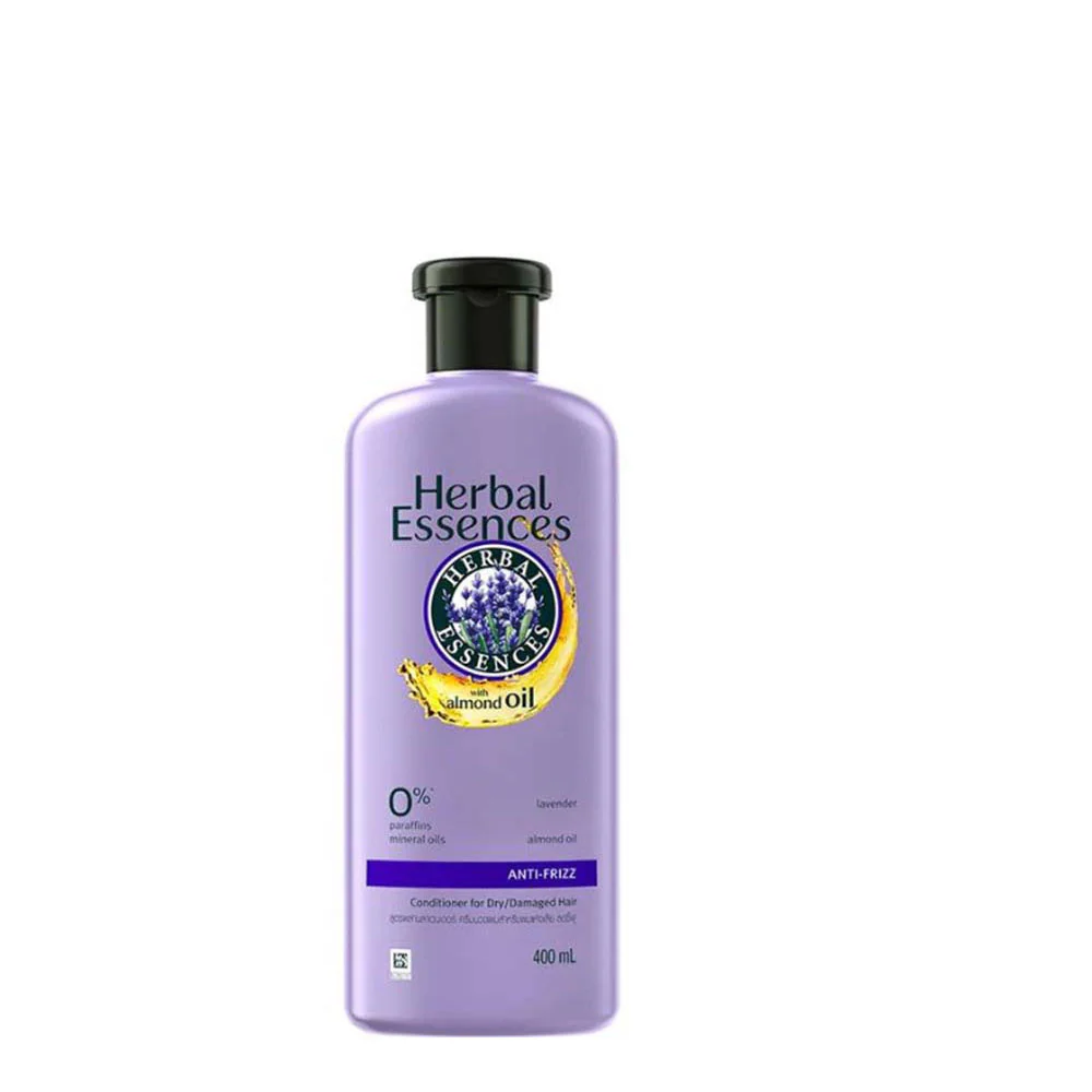 HERBAL ESSENCES ANTI FRIZZ LAVENDER WITH ALMOND OIL CONDITIONER 400ML