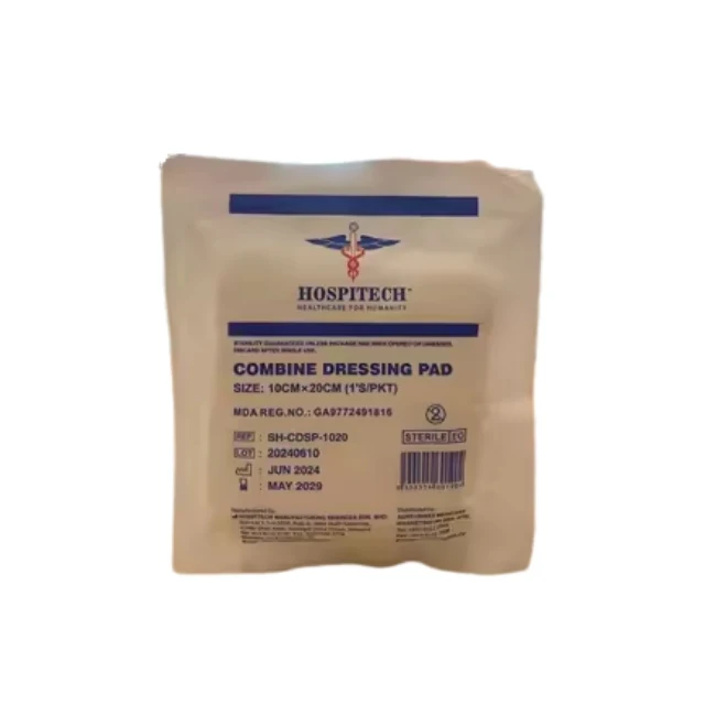 HOSPITECH COMBINE DRESSING PAD 10X20CM