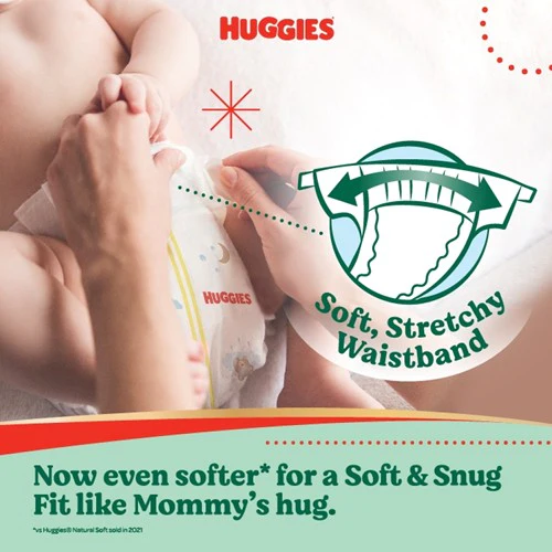 HUGGIES AIR SOFT DIAPERS M 52S - Image 6