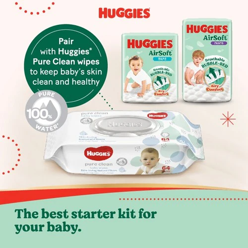 HUGGIES AIR SOFT DIAPERS NB 68S - Image 7