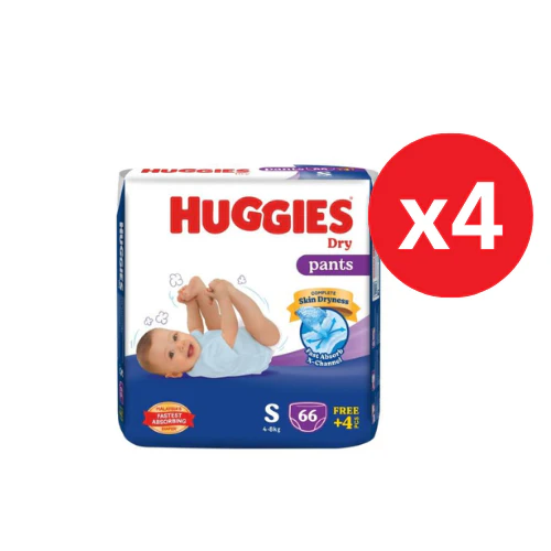 HUGGIES DRY PANTS SJP S 66S × 4