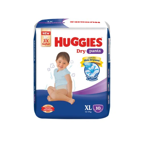 HUGGIES DRY PANTS XL 10S