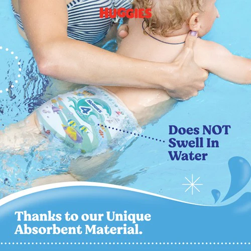 HUGGIES LITTLE SWIMMERS REGULAR 14+KG DISPOSABLE SWIMPANTS L 10S - Image 2