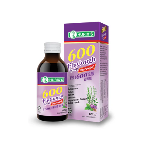 HURIXS 600 FLUCOUGH SYRUP IMPROVED 60ML