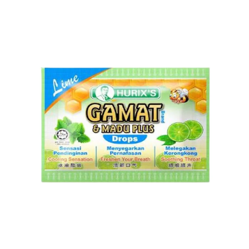 HURIXS GAMAT MADU DROPS LIME 18G 6S