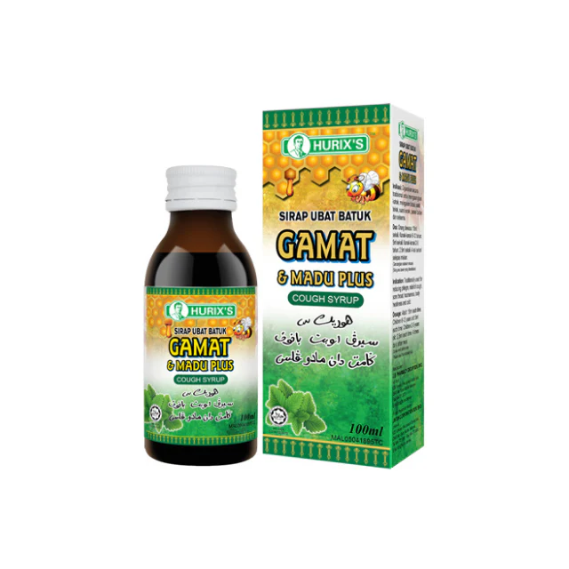 HURIXS SIRAP UBAT BATUK GAMAT & MADU PLUS 100ML