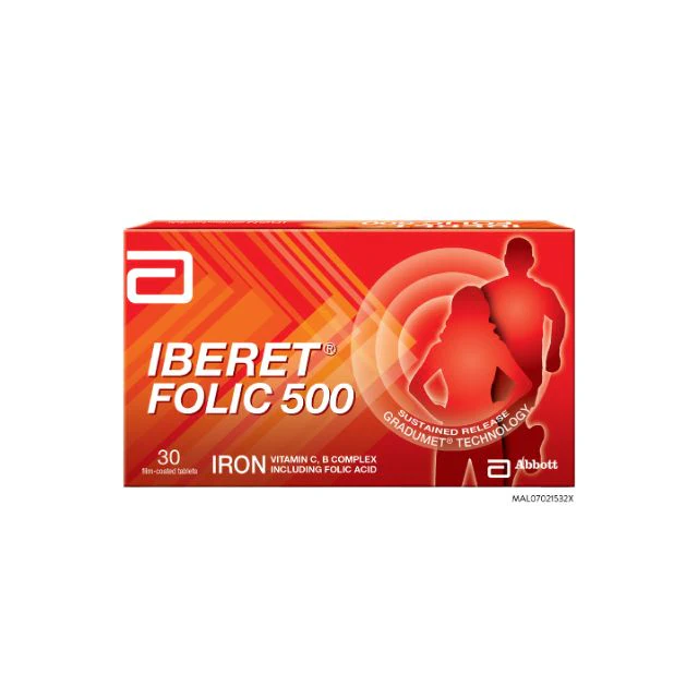 IBERET FOLIC 500MG 30S - Image 2