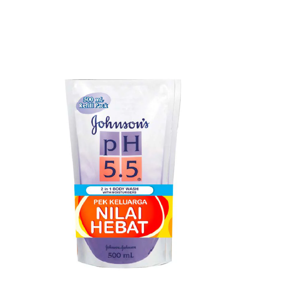 JOHNSON PH5.5 2IN1 BODY WASH 500ML X 2