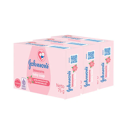 JOHNSONS BABY LOTION SOAP 75G 3S