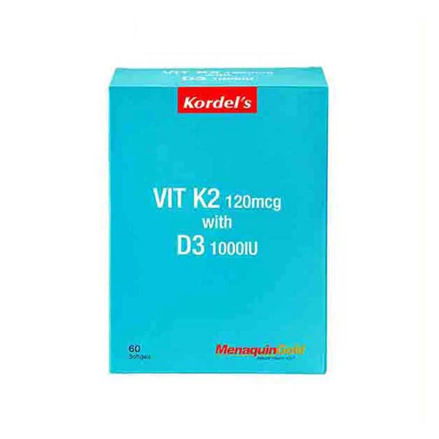 Kordels Vitamin K2 120Mg+D3 1000Iu 60S